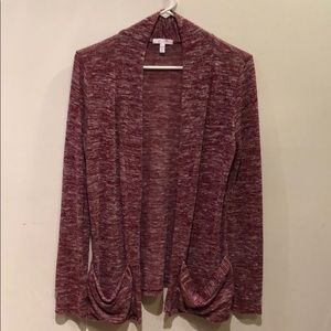 Maroon-Marbled Delia’s Cardigan